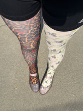 Load image into Gallery viewer, TFAS x Pin Nap Strawberry Leopard Tights
