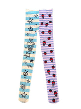 Load image into Gallery viewer, TFAS x Pin Nap Sailor Stripe Strawberry Limited Tights