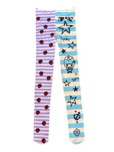 Load image into Gallery viewer, TFAS x Pin Nap Sailor Stripe Strawberry Limited Tights