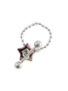 Barbell Star Fidget Ring