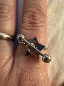 Barbell Star Fidget Ring