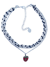 Load image into Gallery viewer, Lovely Layers of Strawberry Strands Necklace