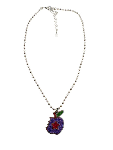 Glitter Apple Star Necklace
