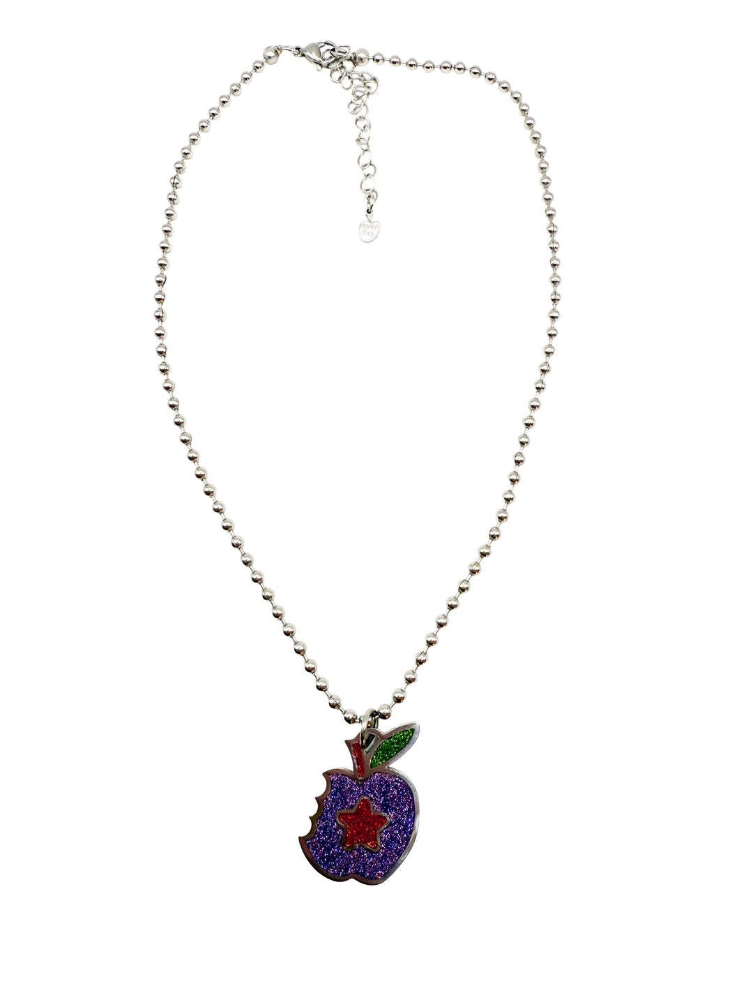 Glitter Apple Star Necklace