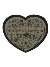 Load image into Gallery viewer, Stitched Strawberry Heart Sticker