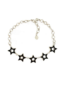 Paris Star Rhinestone Choker