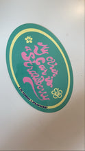 Load image into Gallery viewer, My Other Car Is A Strawberry Sticker - Teal Hibiscus (6x4&quot;)