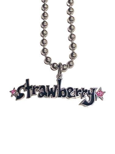 Strawberry Spell Out Necklace