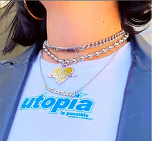 Load image into Gallery viewer, Utopia is Possible Stretchy Cropped Tee