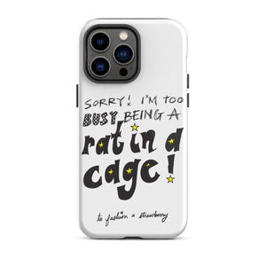 Rat In A Cage iPhone Case